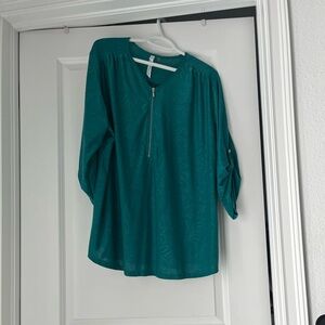 Solid Teal Blouse